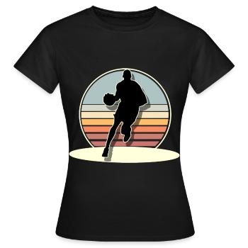 Basketball Basketballer - Frauen T-Shirt - Schwarz - Vorne - AI Model Female 172 dark (172cm)