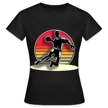 Handballeur Handballeur - T-shirt Femme - noir - Devant - AI Model Female 172 dark (172cm)