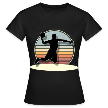 Basketball Basketballer - Frauen T-Shirt - Schwarz - Vorne - AI Model Female 172 dark (172cm)