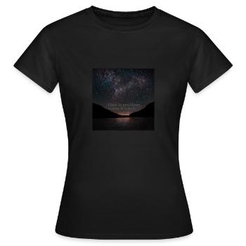 Wertvolle Zeit - Frauen T-Shirt - Schwarz - Vorne - AI Model Female 172 dark (172cm)