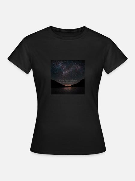 Wertvolle Zeit - Frauen T-Shirt - Schwarz