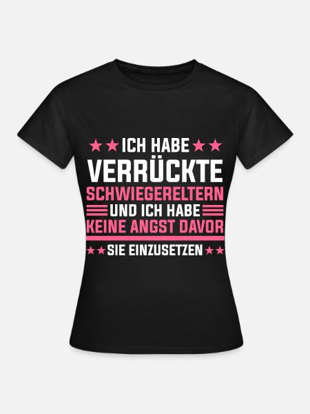 Schwiegertochter Schwiegermutter Schwiegervater - Frauen T-Shirt - Schwarz