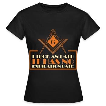 Freimaurer Winkel & Zirkel FREEMASON Prince Hall - Frauen T-Shirt - Schwarz - Vorne - AI Model Female 172 dark (172cm)