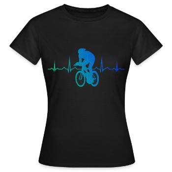Vélo de route vélo de route pour hommes vélo de course vélo de route - T-shirt Femme - noir - Devant - AI Model Female 172 dark (172cm)