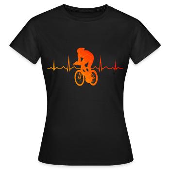 Vélo de route vélo de route vélo de course pour hommes - T-shirt Femme - noir - Devant - AI Model Female 172 dark (172cm)