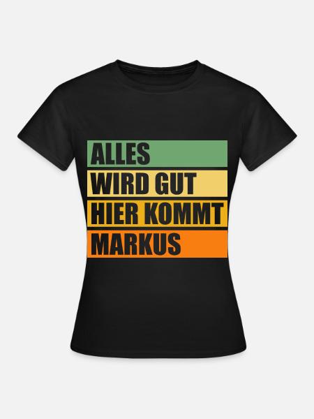Markus - Frauen T-Shirt - Schwarz