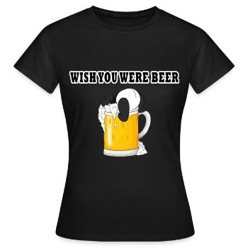 Ich wünschte du wärst Bär - Lustiger Panda - Frauen T-Shirt - Schwarz - Vorne - AI Model Female 172 dark (172cm)