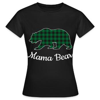Mama Bear - Frauen T-Shirt - Schwarz - Vorne - AI Model Female 172 dark (172cm)