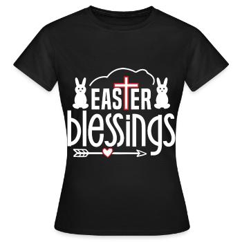 Easter - Celebrate the Resurrection of Jesus - Women's T-Shirt - black - Front - AI Model Female 172 dark (172cm)