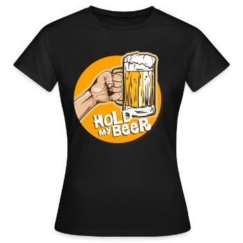 bière - T-shirt Femme - noir - Devant - AI Model Female 172 dark (172cm)
