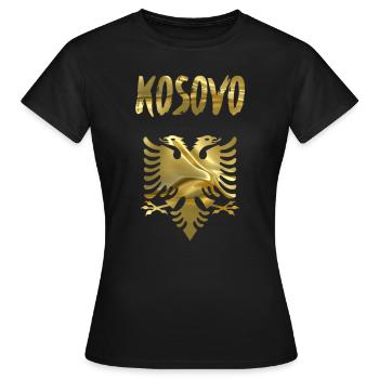Kosovo - T-shirt Femme - noir - Devant - AI Model Female 172 dark (172cm)