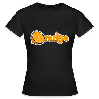Frucht - Frauen T-Shirt - Schwarz - Vorne - AI Model Female 172 dark (172cm)