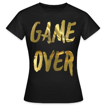 GAME OVER - T-shirt Femme - noir - Devant - AI Model Female 172 dark (172cm)