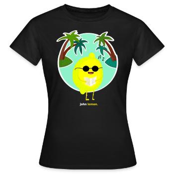 Tropical - Women's T-Shirt - black - Front - AI Model Female 172 dark (172cm)