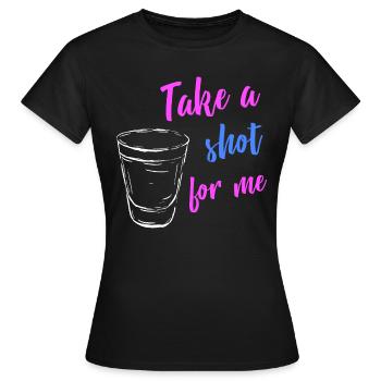Alcool - T-shirt Femme - noir - Devant - AI Model Female 172 dark (172cm)