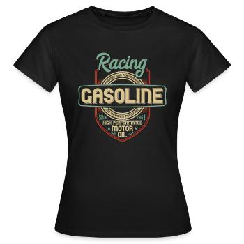 RACING GASOLINE - Women's T-Shirt - black - Front - AI Model Female 172 dark (172cm)