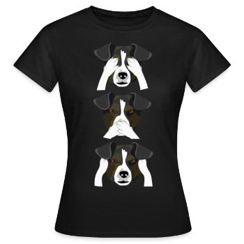 Ne renifle pas le mal, Écorce pas le mal - T-shirt Femme - noir - Devant - AI Model Female 172 dark (172cm)