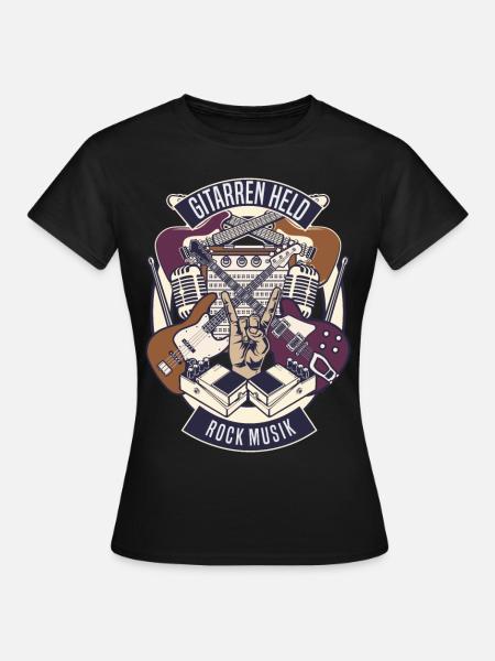 Guitare rock - T-shirt Femme - noir