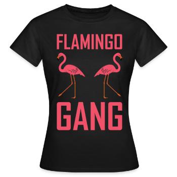 Gang des flamants roses - T-shirt Femme - noir - Devant - AI Model Female 172 dark (172cm)
