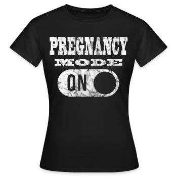grossesse - T-shirt Femme - noir - Devant - AI Model Female 172 dark (172cm)