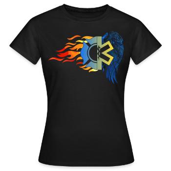 Services d'urgence des ambulanciers paramédicaux - T-shirt Femme - noir - Devant - AI Model Female 172 dark (172cm)