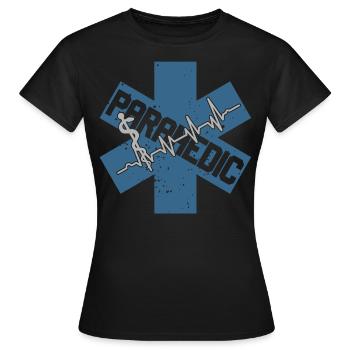 Emergency Paramedic Paramedic Ambulance Service - Women's T-Shirt - black - Front - AI Model Female 172 dark (172cm)