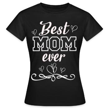 Best MOM - Frauen T-Shirt - Schwarz - Vorne - AI Model Female 172 dark (172cm)