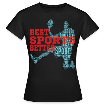 pari - T-shirt Femme - noir - Devant - AI Model Female 172 dark (172cm)