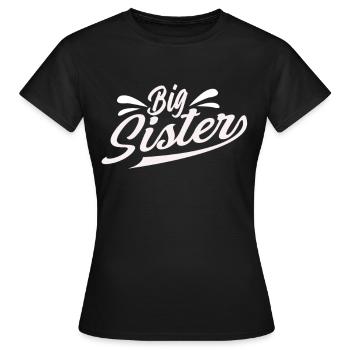 Big sister - Women's T-Shirt - black - Front - AI Model Female 172 dark (172cm)