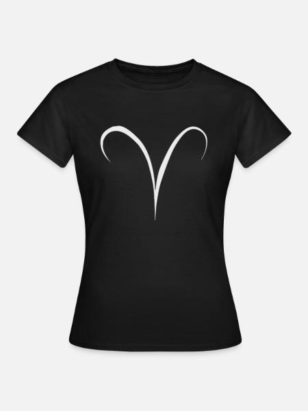 Sternzeichen Widder - Frauen T-Shirt - Schwarz