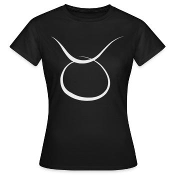Sternzeichen Stier - Frauen T-Shirt - Schwarz - Vorne - AI Model Female 172 dark (172cm)