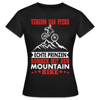 Echte Prinzen - Frauen T-Shirt - Schwarz - Vorne - AI Model Female 172 dark (172cm)
