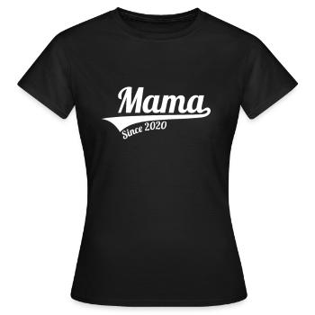 Mama Since 2020 - Frauen T-Shirt - Schwarz - Vorne - AI Model Female 172 dark (172cm)