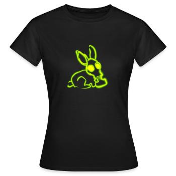 Radioactive rabbit - Women's T-Shirt - black - Front - AI Model Female 172 dark (172cm)