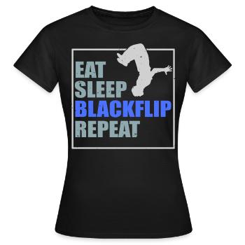 Freerunning Parkour - T-shirt Femme - noir - Devant - AI Model Female 172 dark (172cm)