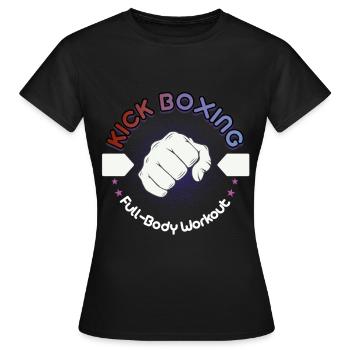 kick boxing - Women's T-Shirt - black - Front - AI Model Female 172 dark (172cm)