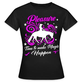 Pleasure western rider - Women's T-Shirt - black - Front - AI Model Female 172 dark (172cm)