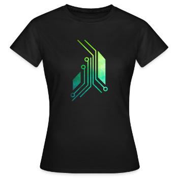 Circuit imprimé vert - T-shirt Femme - noir - Devant - AI Model Female 172 dark (172cm)