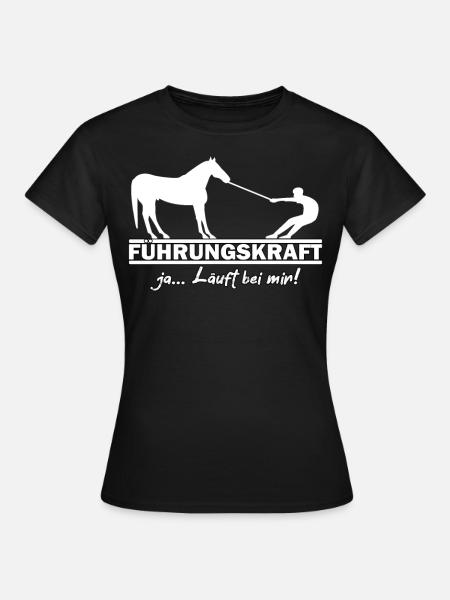 Führungskraft Westernreiten Pferd Reiterin QH - Frauen T-Shirt - Schwarz