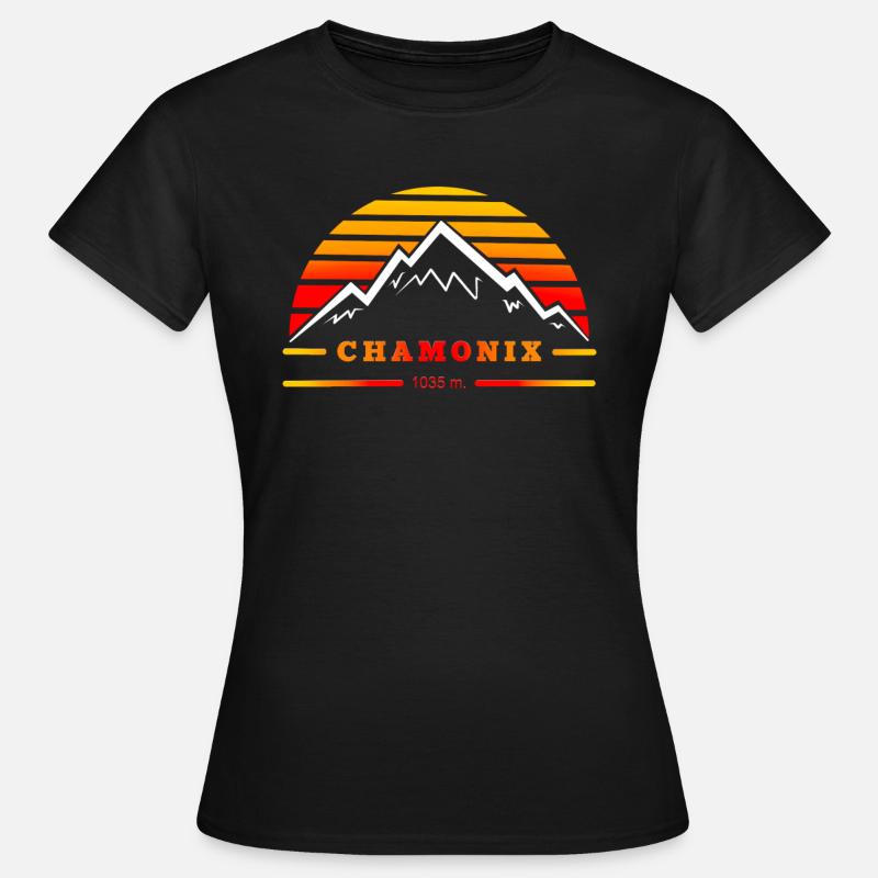 Chamonix Mont Blanc - Women's T-Shirt - black