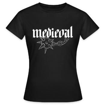 Medieval - T-shirt Femme - noir - Devant - AI Model Female 172 dark (172cm)