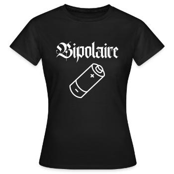 bipolar - Women's T-Shirt - black - Front - AI Model Female 172 dark (172cm)