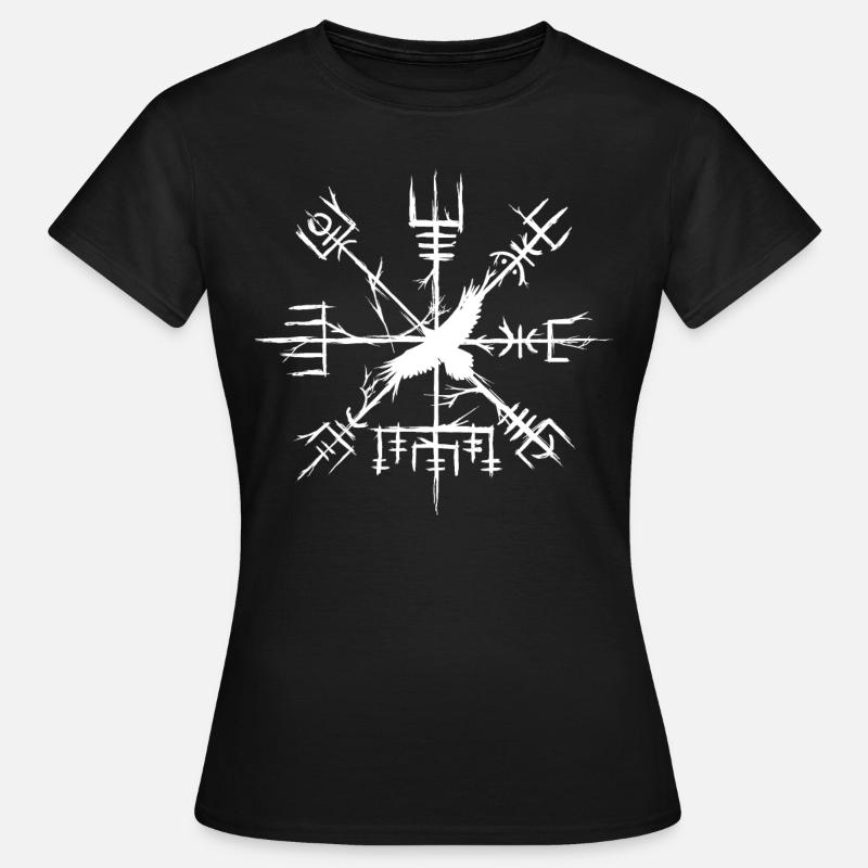 Vegvisir crow - Women's T-Shirt - black