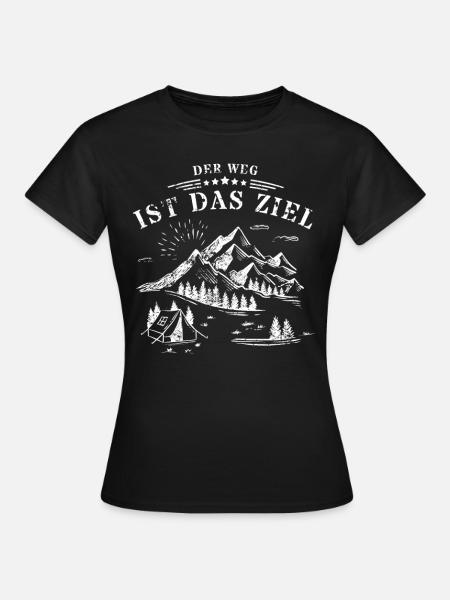 der weg - Frauen T-Shirt - Schwarz