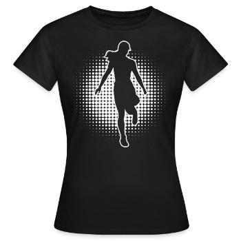 Shuffle Girl Melbourne Shuffle Shuffle Garçon - T-shirt Femme - noir - Devant - AI Model Female 172 dark (172cm)