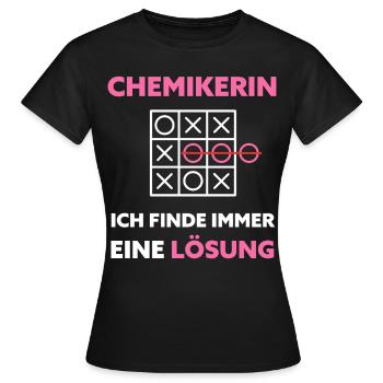 Chemikerin Chemie Lustiger Spruch - Frauen T-Shirt - Schwarz - Vorne - AI Model Female 172 dark (172cm)