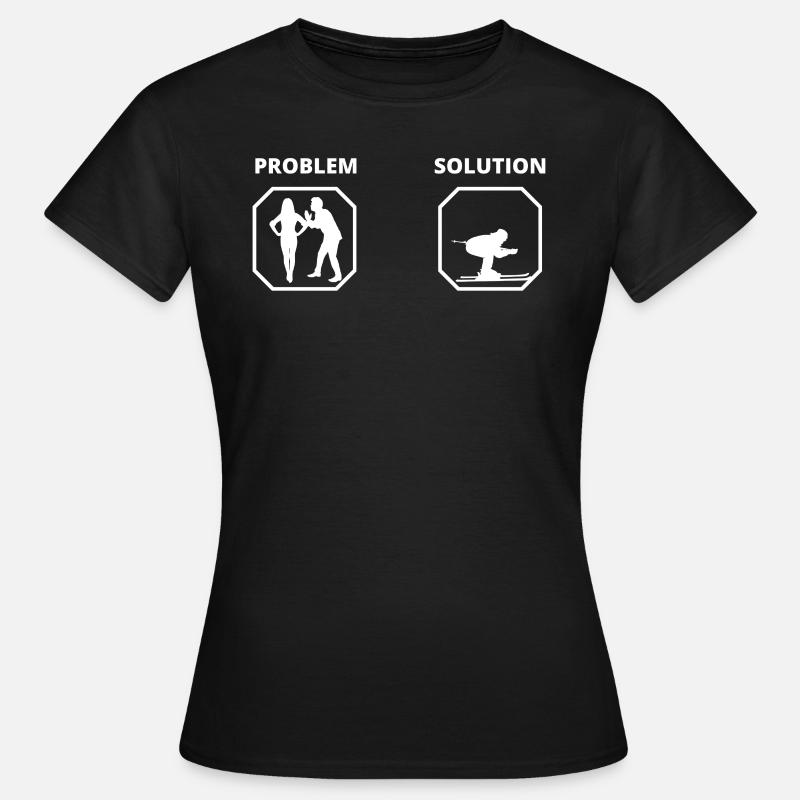 PROBLEM SOLUTION ski - T-shirt Femme - noir