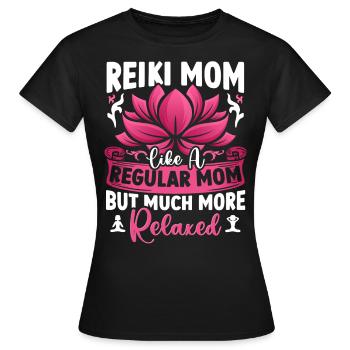 Conception de praticien de Reiki pour un guérisseur énergétique - T-shirt Femme - noir - Devant - AI Model Female 172 dark (172cm)