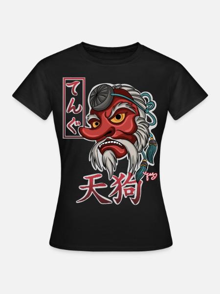 Yokai Tengu - T-shirt Femme - noir