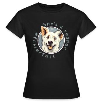 Caregiver failure - Women's T-Shirt - black - Front - AI Model Female 172 dark (172cm)